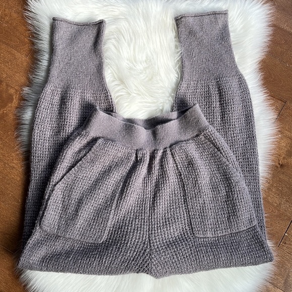 Free People Pants - Free People Waffle Knit Cozy Pants